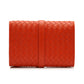 Red Intrecciato Leather Wallet - rewindvintageofficial