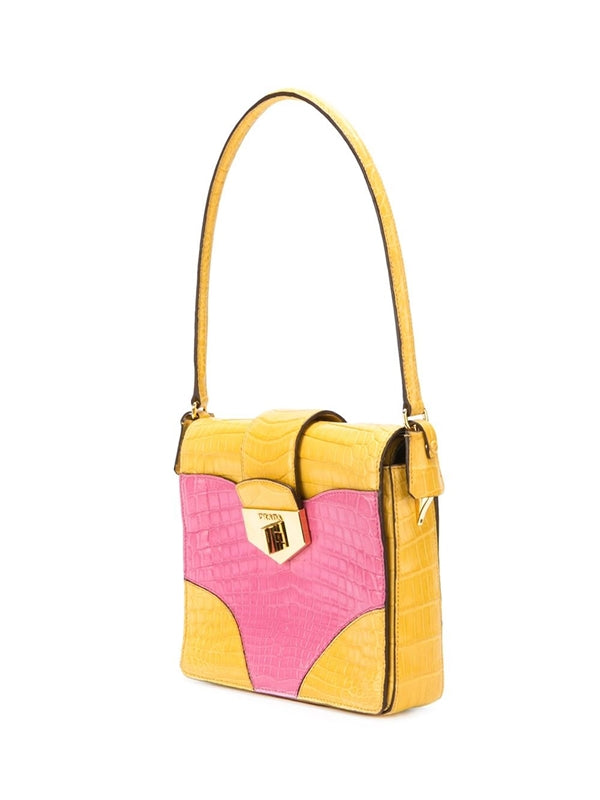 Colour-Block Handbag - rewindvintageofficial