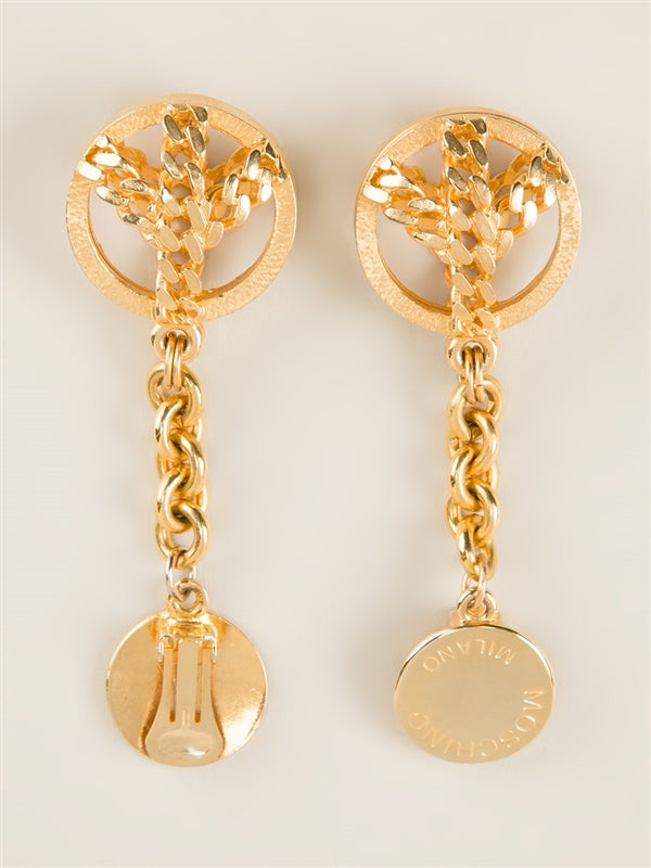 Moschino Peace Earrings - rewindvintageofficial