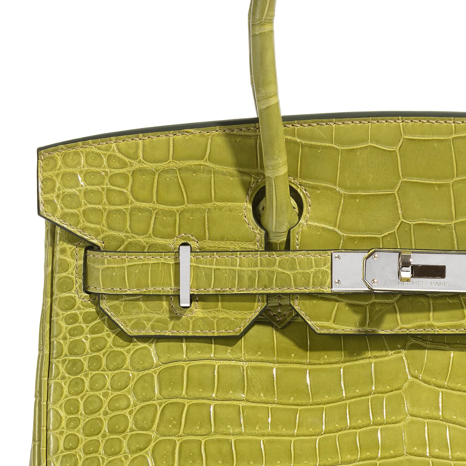 Birkin 30 Porosus Vert Chartreuse - Rewind Vintage Affairs