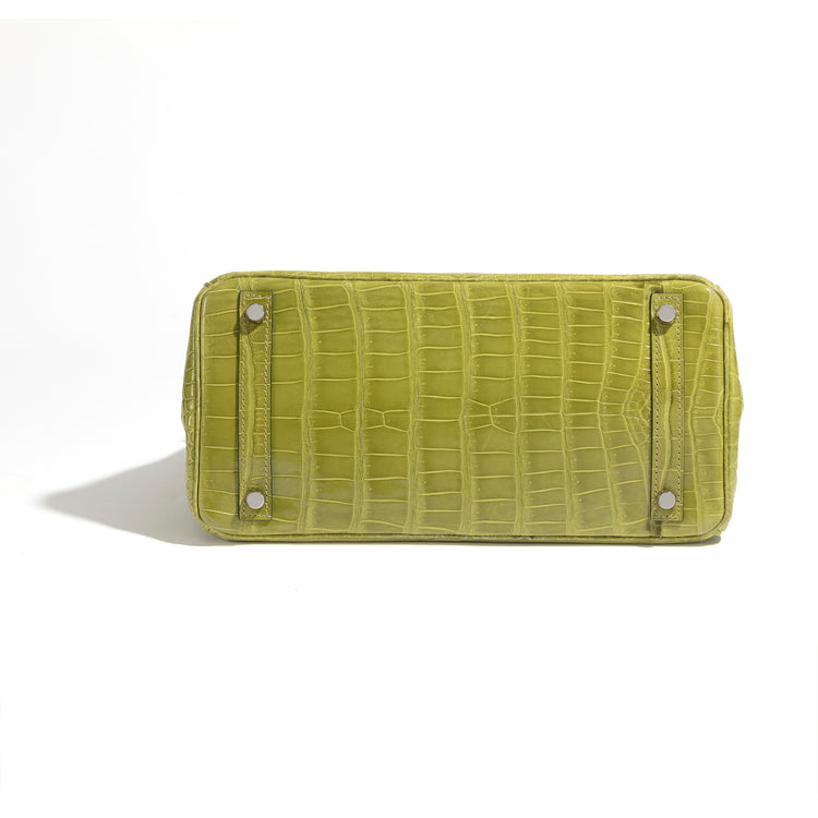Birkin 30 Porosus Vert Chartreuse - Rewind Vintage Affairs