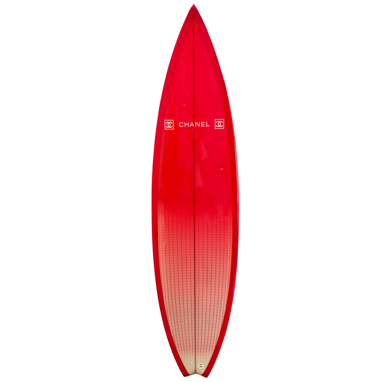 Red Gradient Carbon Fibre Surfboard - Rewind Vintage Affairs