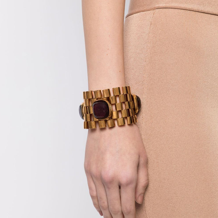 Dominique Aurientis Tank Bracelet - Rewind Vintage Affairs