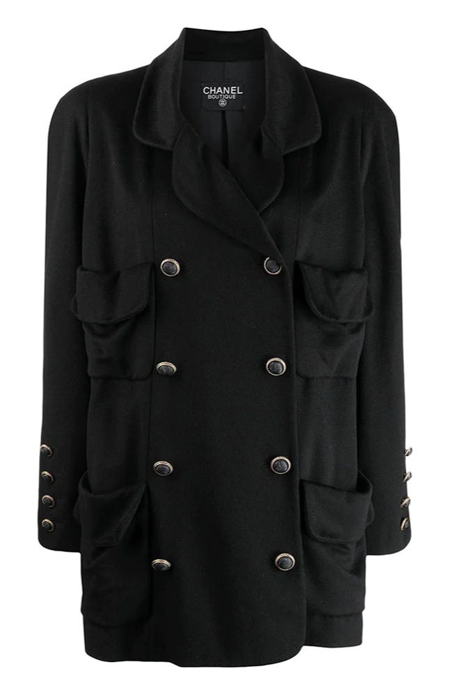 Double-Breasted Cashmere Blazer - Rewind Vintage Affairs
