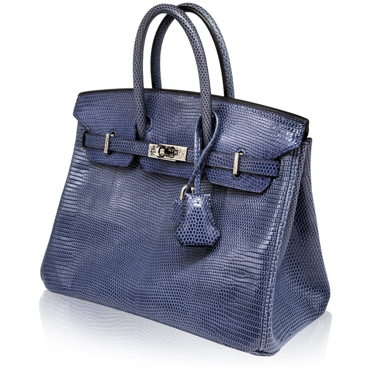 Hermès Brighton Blue 25cm Exotic Birkin Bag
