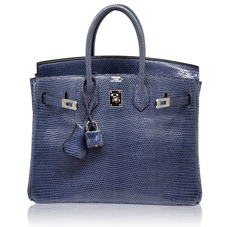 Hermès Brighton Blue 25cm Exotic Birkin Bag