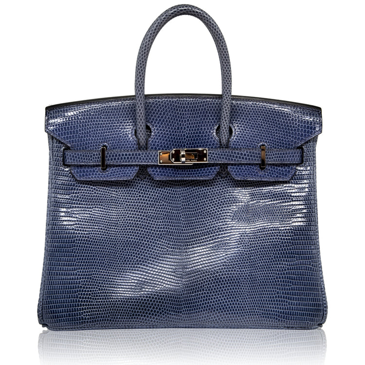 Hermès Brighton Blue 25cm Exotic Birkin Bag