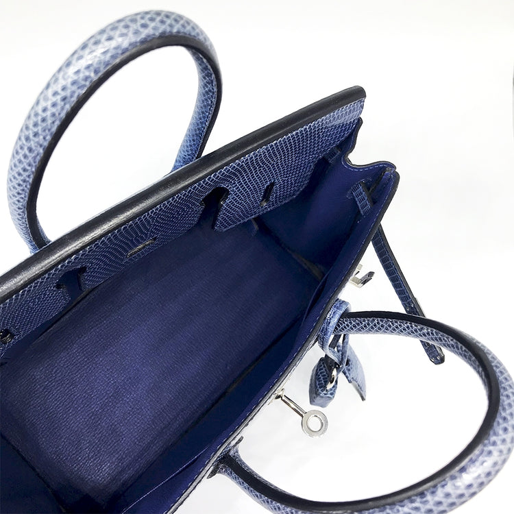 Hermès Brighton Blue 25cm Exotic Birkin Bag