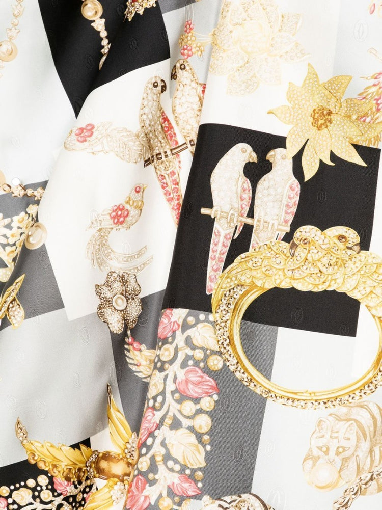 Precious printed silk scarf - Rewind Vintage Affairs