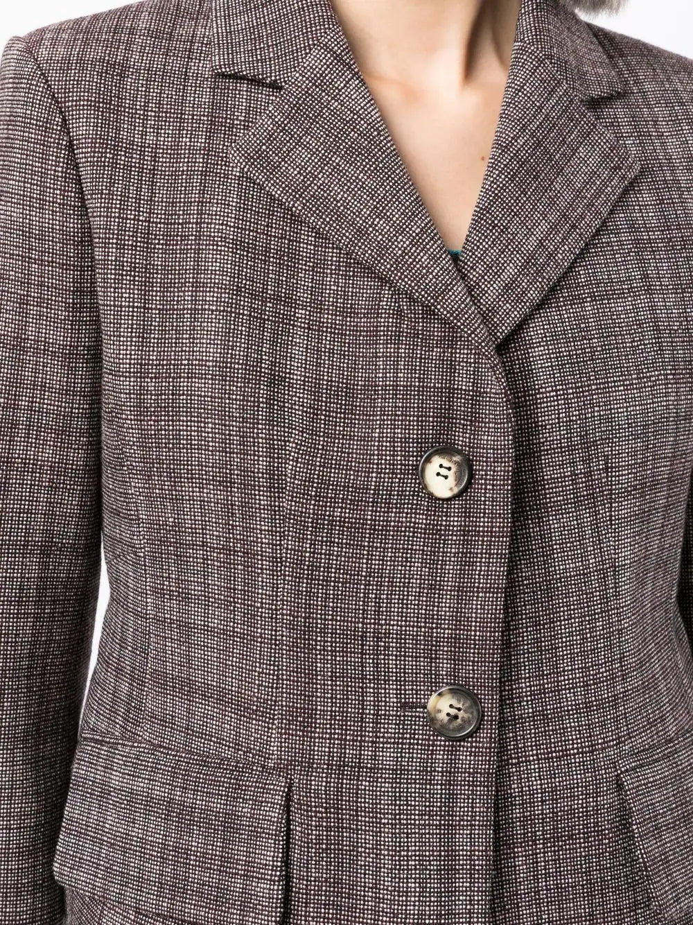 Brown Wool Blazer - Rewind Vintage Affairs