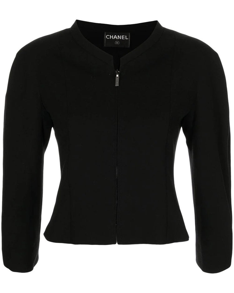 Cropped Zip-Up Jacket - rewindvintageofficial