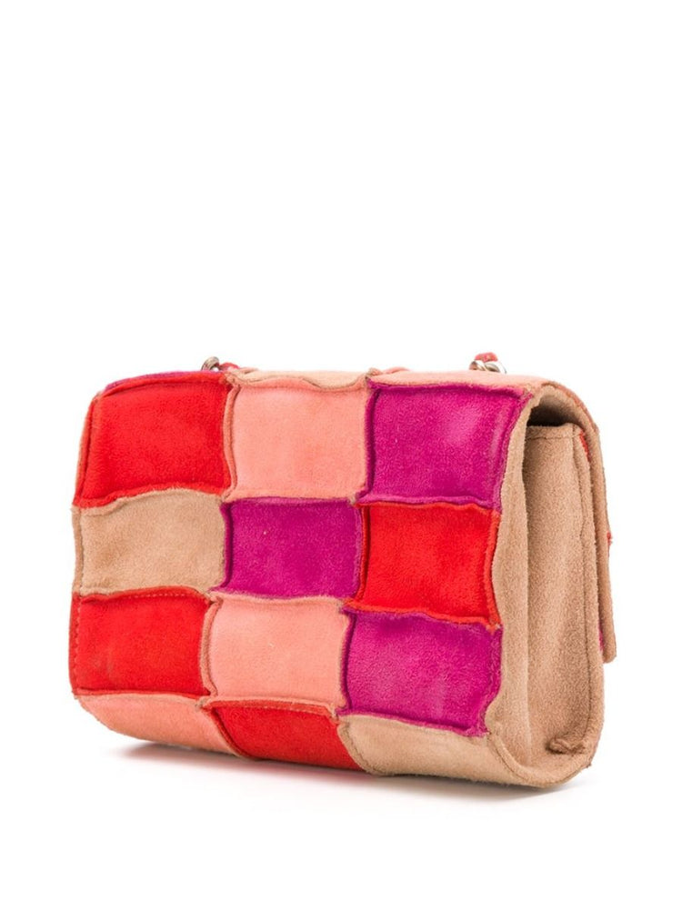 Red Patchwork Mini Crossbody Bag - rewindvintageofficial