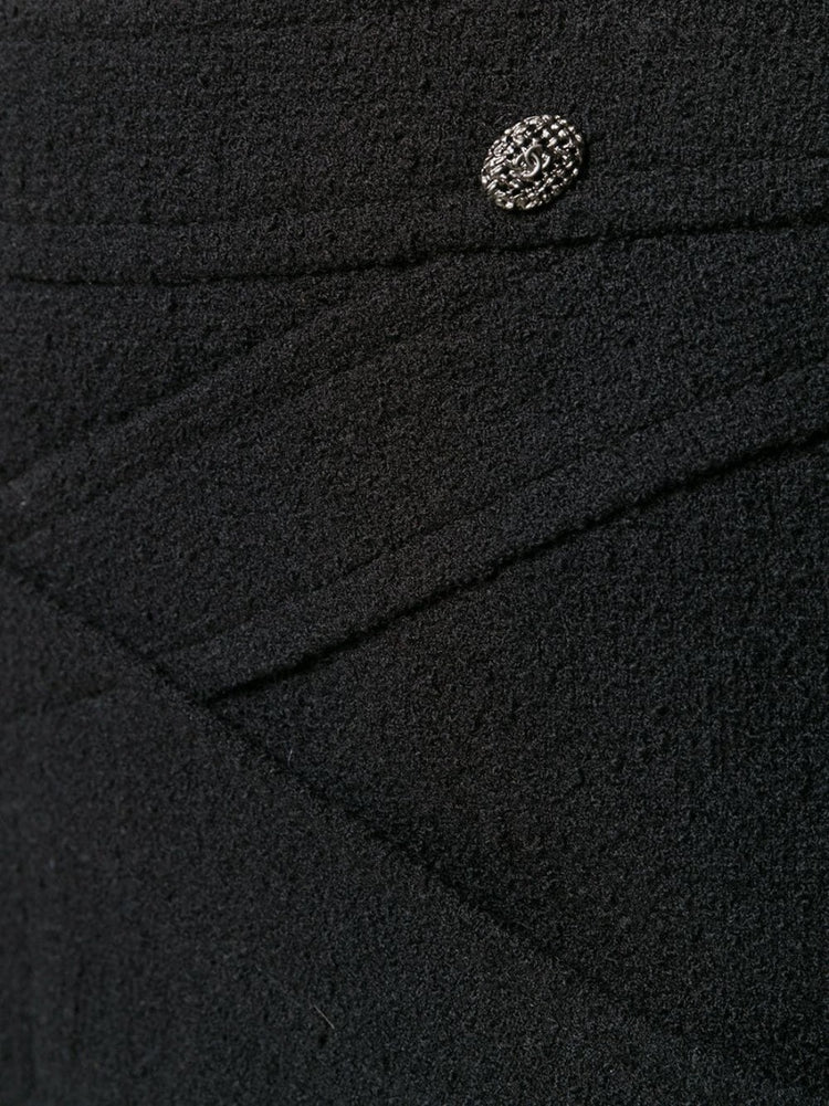 Black Crisscross Skirt - rewindvintageofficial