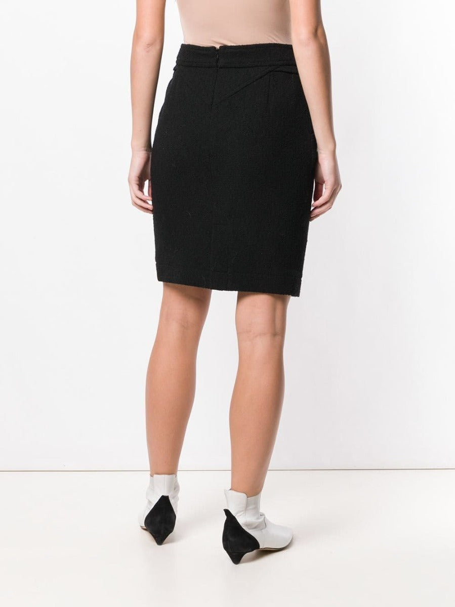 Black Crisscross Skirt - rewindvintageofficial
