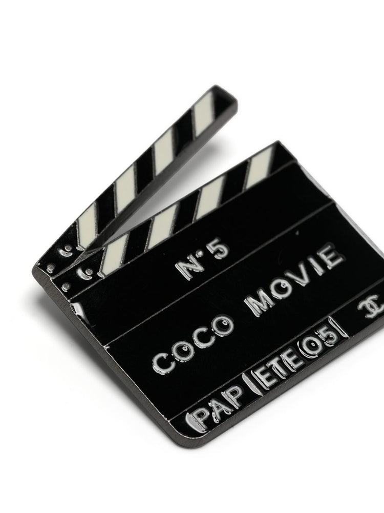 "Coco Movie" Silver Clapperboard Brooch - Rewind Vintage Affairs