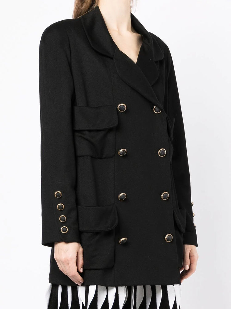 Double-Breasted Cashmere Blazer - Rewind Vintage Affairs