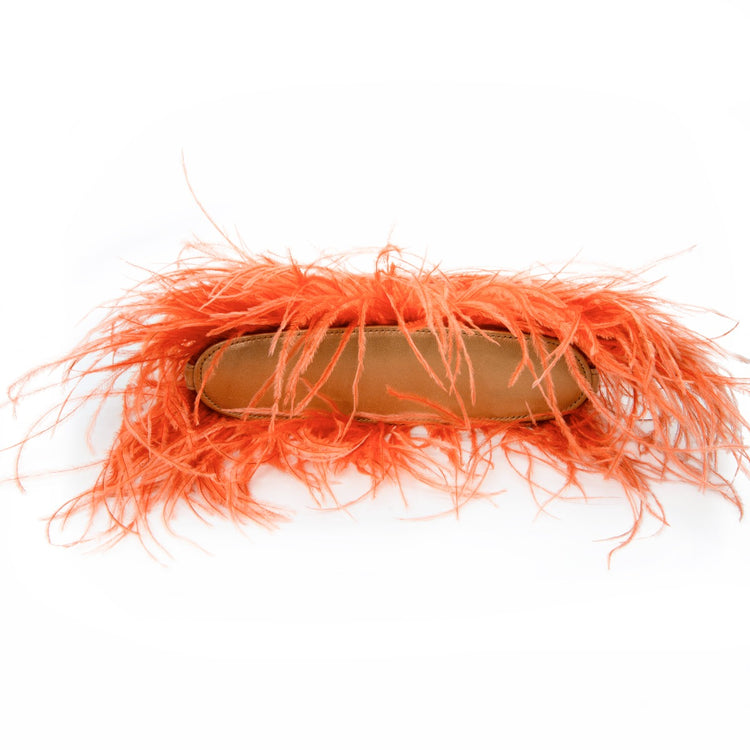 Feather Embellished Clutch Bag - Rewind Vintage Affairs