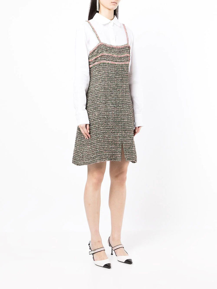 Green Tweed dress - Rewind Vintage Affairs