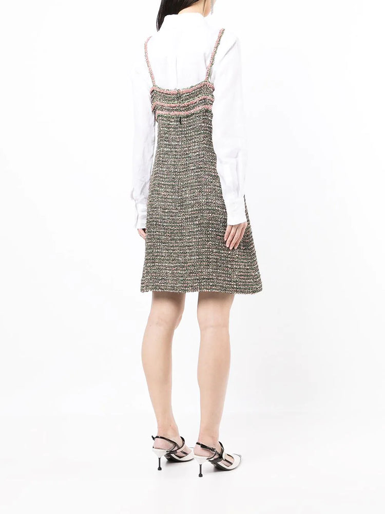 Green Tweed dress - Rewind Vintage Affairs