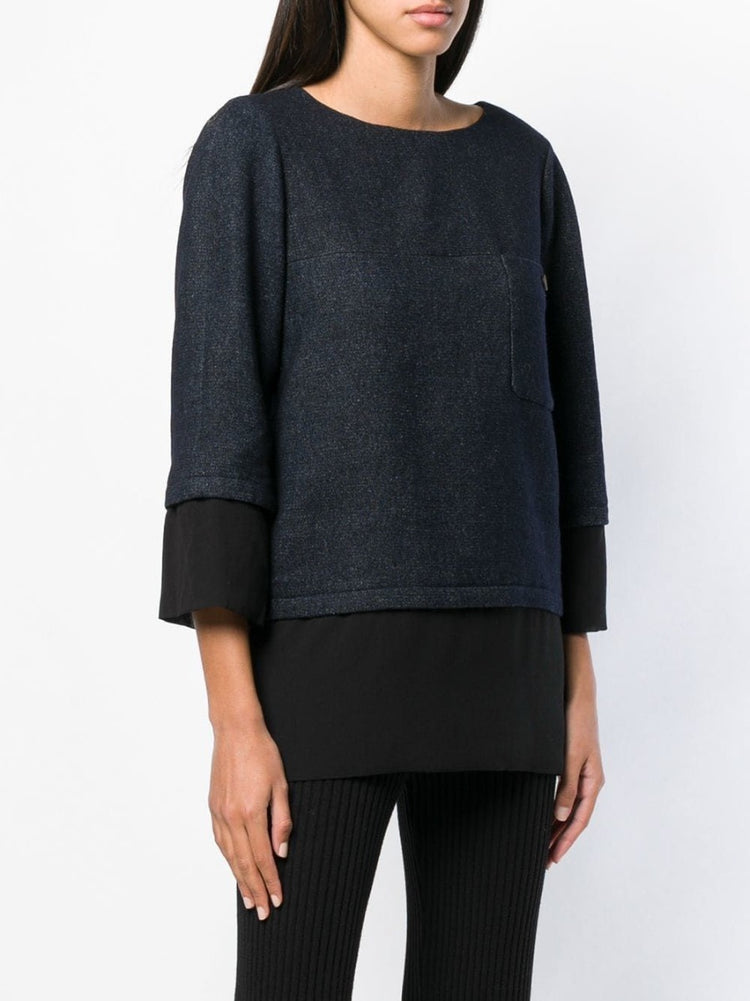 Layered Straight Blouse - rewindvintageofficial