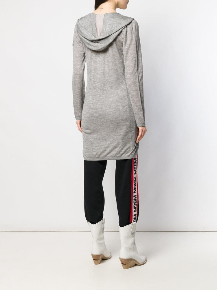 Long Grey Hooded Lounge Top - rewindvintageofficial