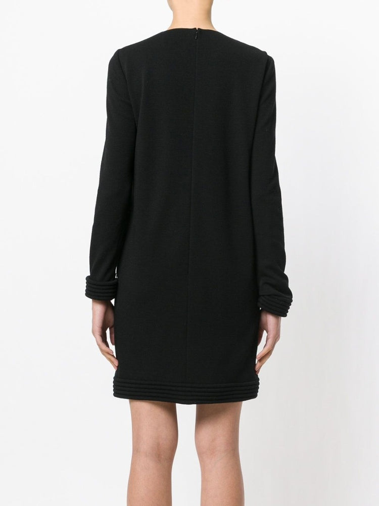 Long Sleeve Black Dress - rewindvintageofficial