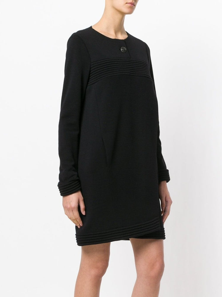 Long Sleeve Black Dress - rewindvintageofficial