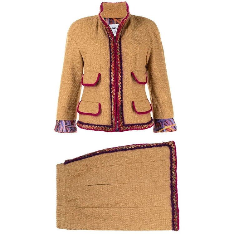 Mustard Skirt Suit - rewindvintageofficial