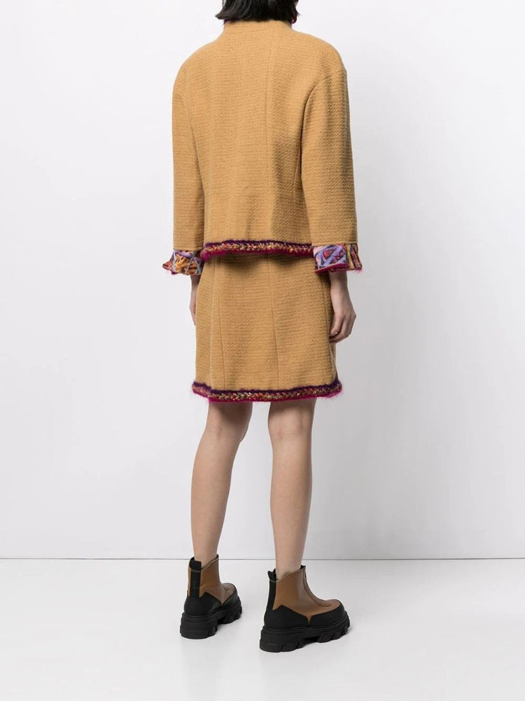 Mustard Skirt Suit - rewindvintageofficial