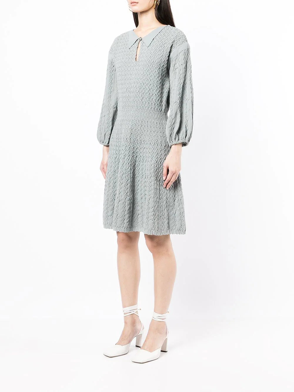 Ruched Knit Dress - Rewind Vintage Affairs