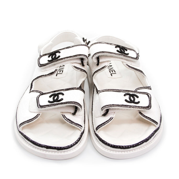 White Logo Sandal 22C - Rewind Vintage Affairs