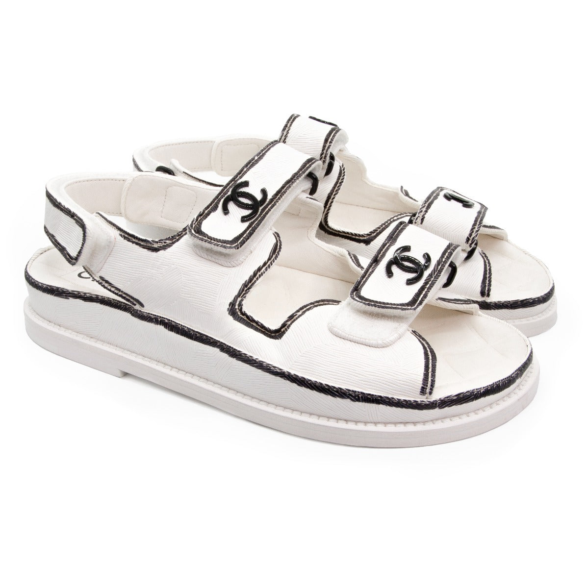 White Logo Sandal 22C - Rewind Vintage Affairs