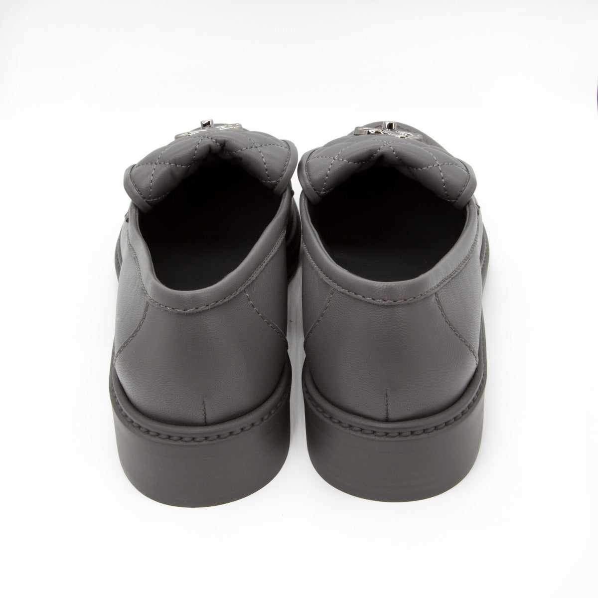 CC Quilted Leather Loafers - Rewind Vintage Affairs