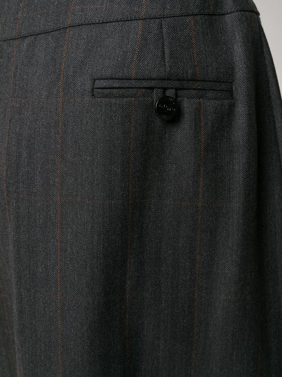 Straight Black Wrap Skirt - rewindvintageofficial