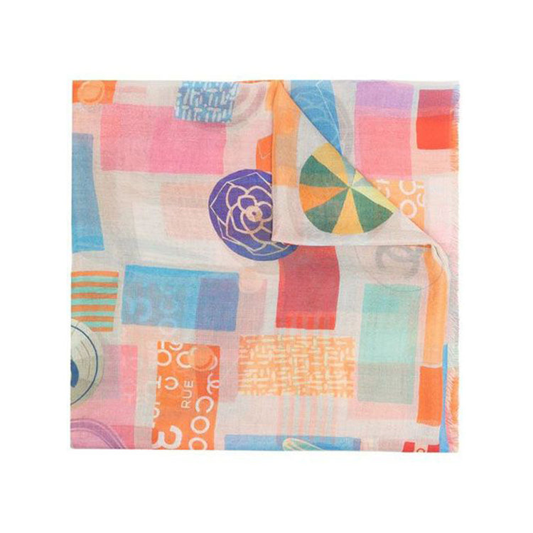 Multicolour Cashmere/Silk Scarf - rewindvintageofficial