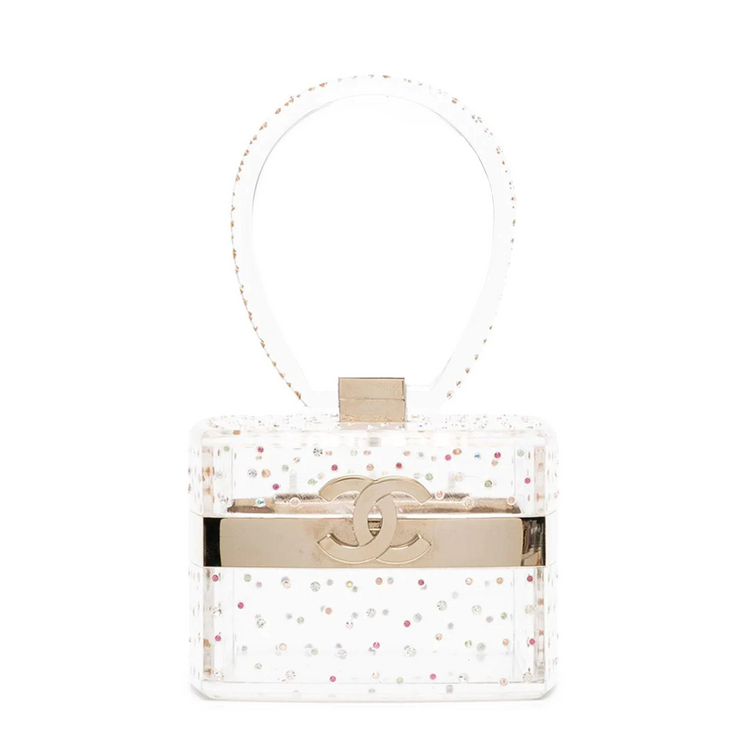 Mini Rhinestone-Embellished Vanity Handbag Chanel CC