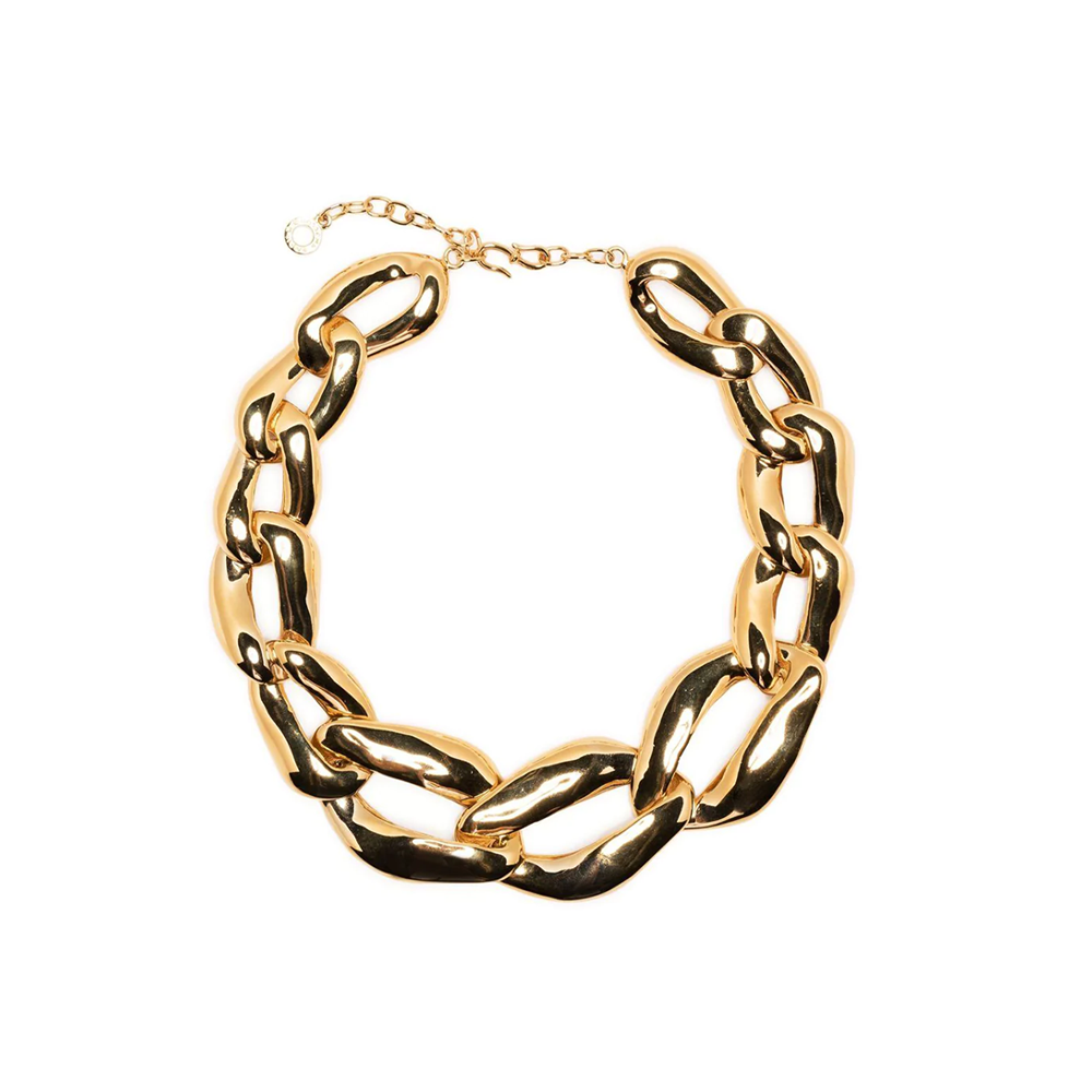 Chunky Gold Curb Chain Necklace - Rewind Vintage Affairs