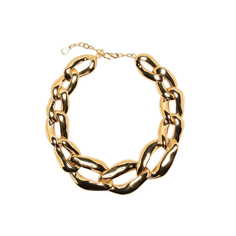 Chunky Gold Curb Chain Necklace - Rewind Vintage Affairs