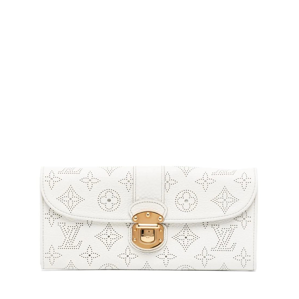 Louis Vuitton Taupe Monogram Mahina Leather Amelia Wallet