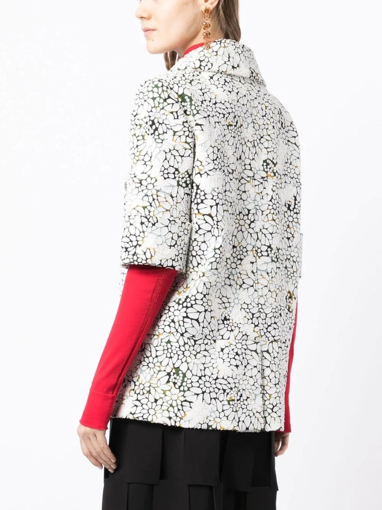 Autumn Flower-Print Jacket - Rewind Vintage Affairs