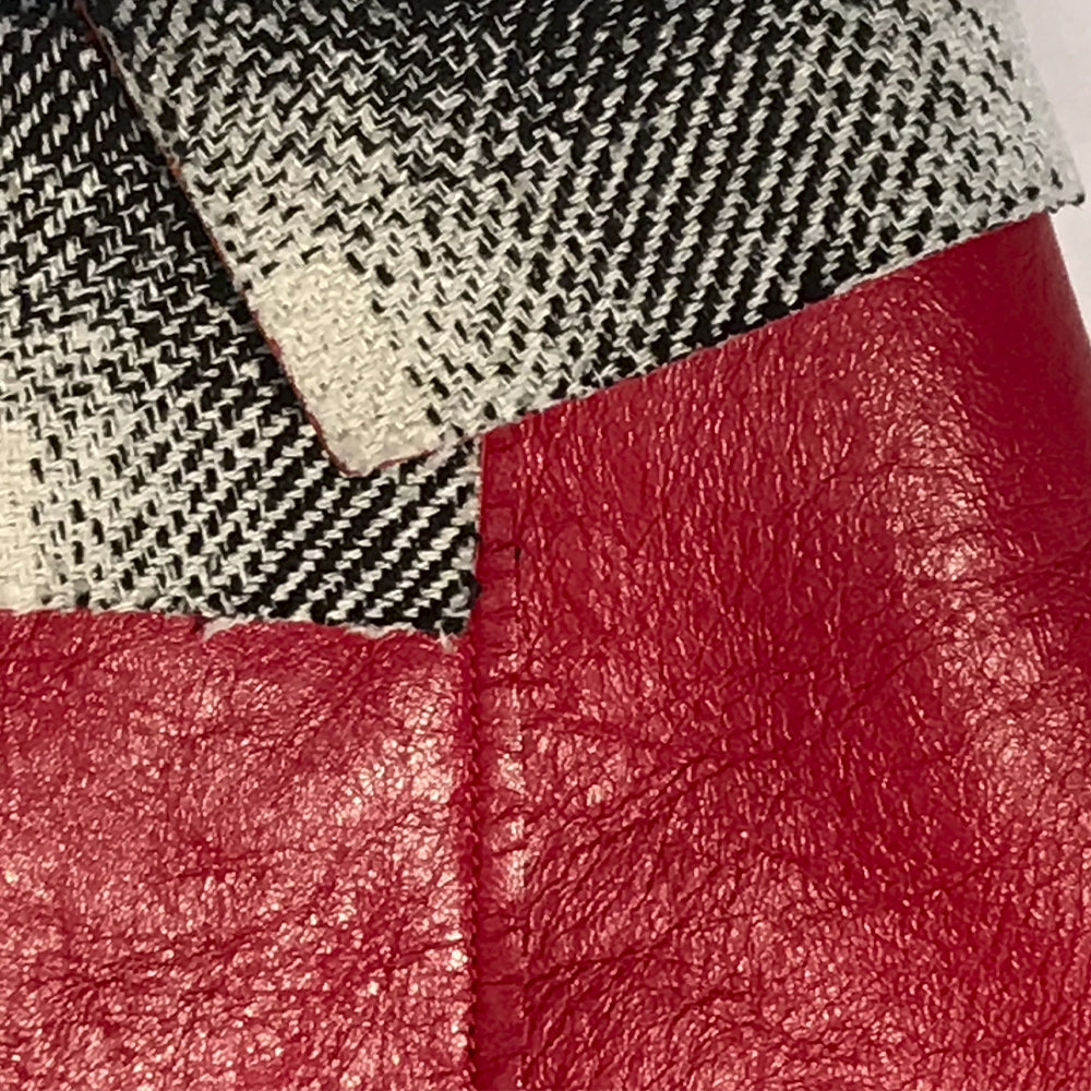 Chanel Red Leather Coat