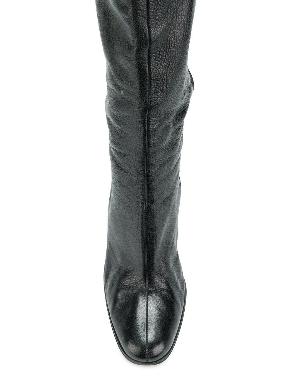 Knee High Black Logo Boots - rewindvintageofficial