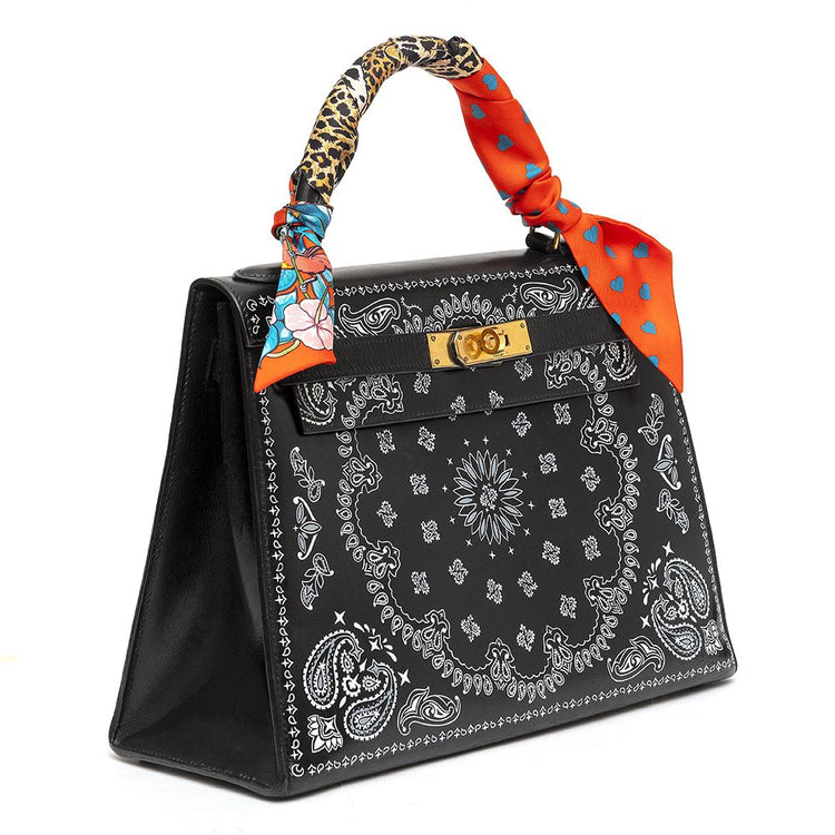 Customised Bandana Print Kelly 28cm 1973 - rewindvintageofficial