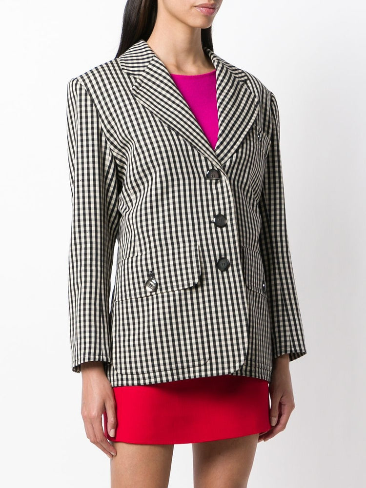 Yves Saint Laurent Gingham Blazer