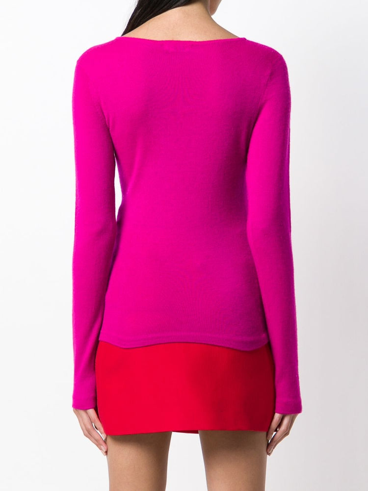 Fuchsia Cashmere Top - rewindvintageofficial