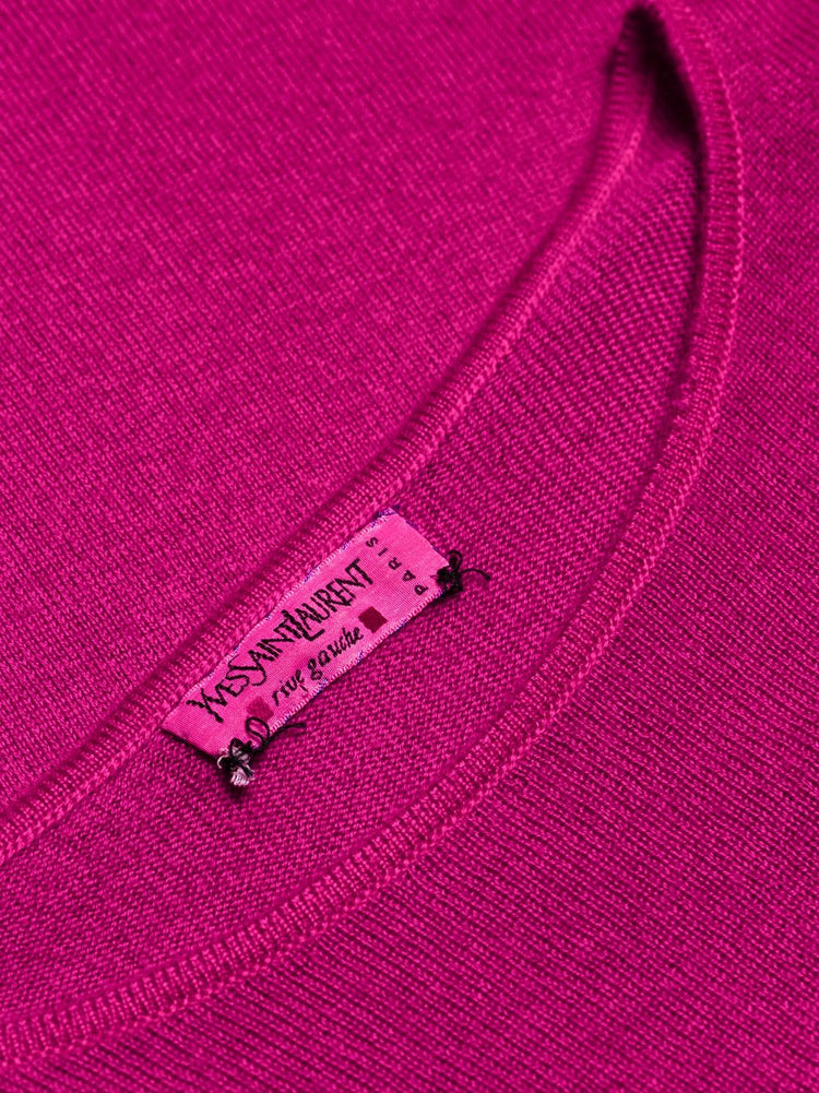 Fuchsia Cashmere Top - rewindvintageofficial