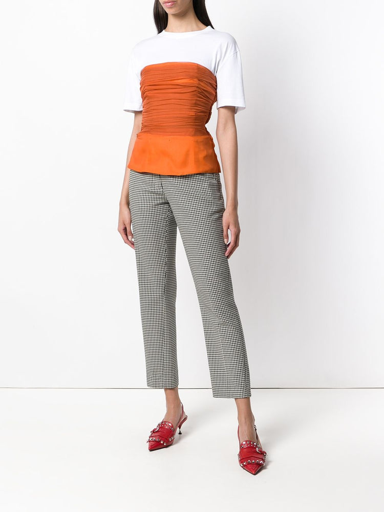Orange Chiffon Top - rewindvintageofficial