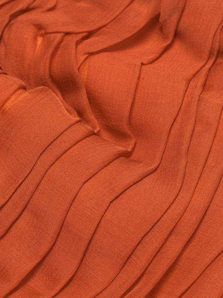 Orange Chiffon Top - rewindvintageofficial