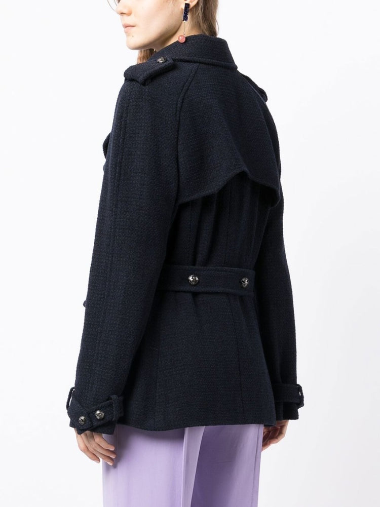Short Belted Trench Coat - Rewind Vintage Affairs