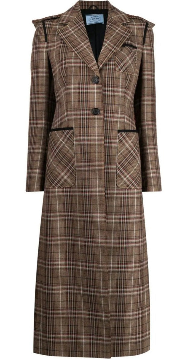 Runaway Plaid Hooded Midi Coat - Rewind Vintage Affairs